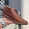 ZAPATO CASUAL CUERO GRASO PLANTIILLAS CONFORT SUELA TR - miel