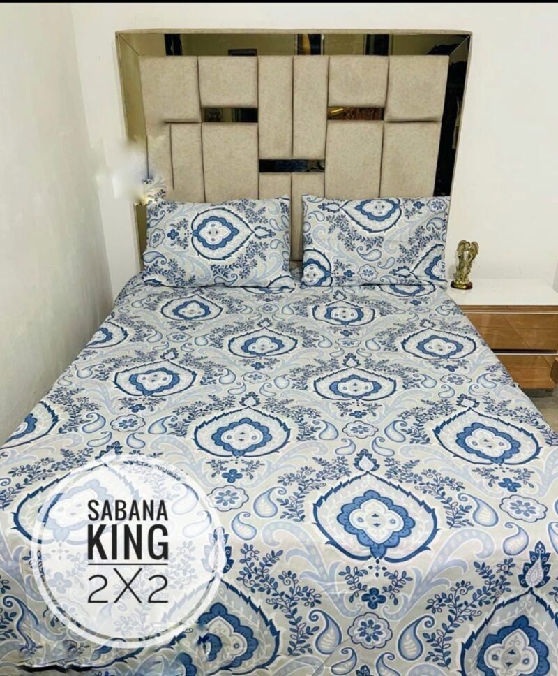 JUEGO DE SÁBANA KING - AZULFRLORES