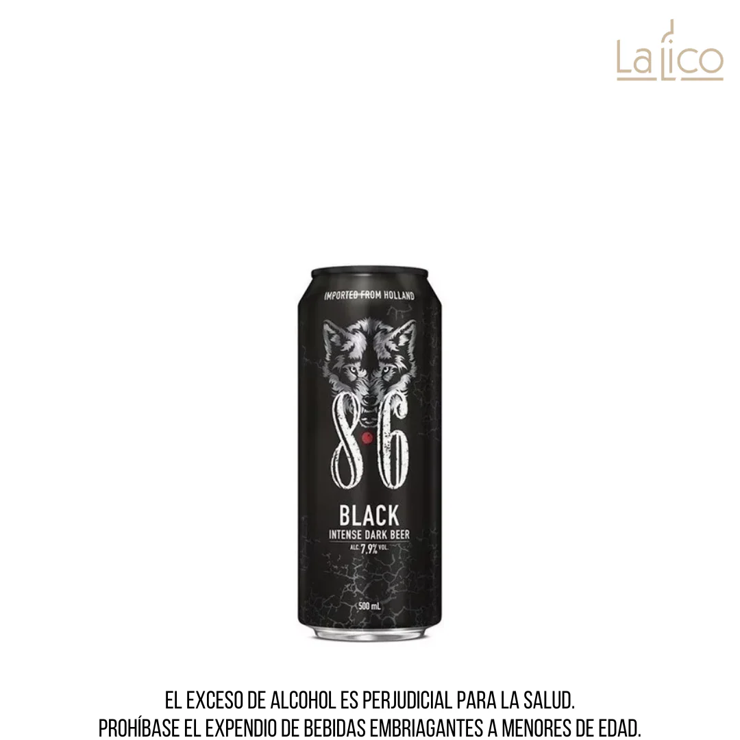 8.6 Black Intense Dark 500ml